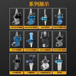 N侧铣角度头龙门横动力头9度直角铣头转角头