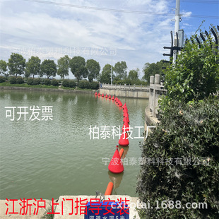 内河警示小浮标 水上拦船航标 江苏阳澄湖附近阻拦索浮标