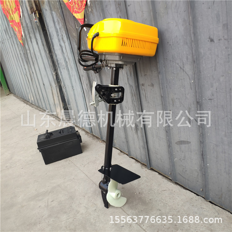 小型立式挂桨机 汽油水下推进器大马力船外船挂机