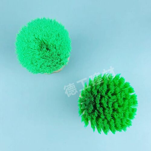 艺术漆质感圆形艺术刷油漆金属丝绒天鹅绒转圈造型艺术绿毛刷