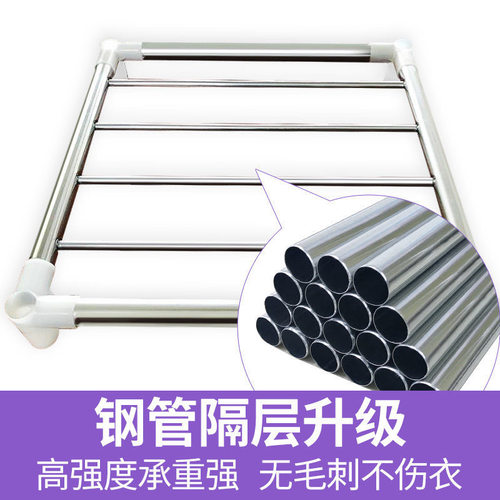布全钢架加粗加厚卧室出租房组钢管单挂衣橱