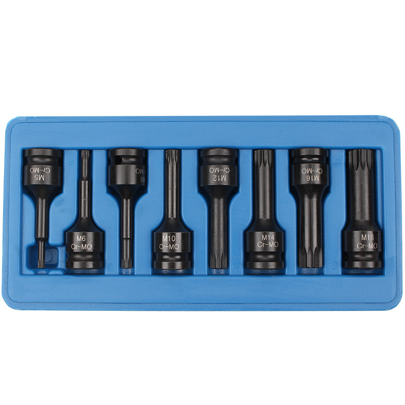 件气动风炮梅花十二角M型连体批头M5-M1 电动风动旋具筒