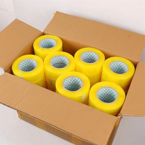 胶带快递打包胶纸整箱粘度强力封箱胶带黄