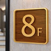 楼层标识牌定制loo小标牌楼层索引牌路标电梯楼层指示牌数字号码