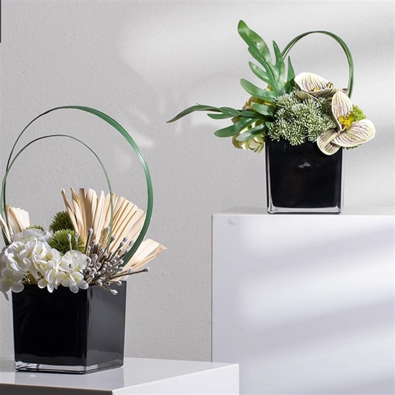 仿真绿植盆栽摆件样板房洽谈桌面酒店茶几餐桌洗漱台花艺