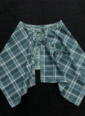 高级感配c裙子f腰带腰封男女百搭绿色下摆配饰设计风腰环扎染屁屁