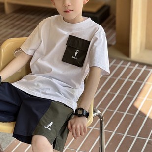 儿童短袖 2024新款 短裤 两件套酷帅男Y孩潮童装 男童夏季 夏装 套装