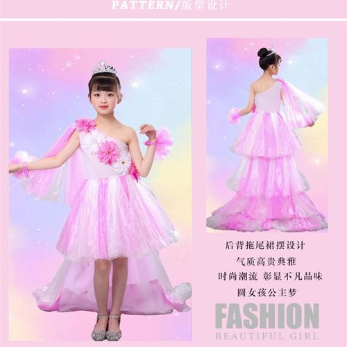 儿童环保时装秀衣服手工diy女童垃圾袋裙幼儿亲子走秀.演出服公主
