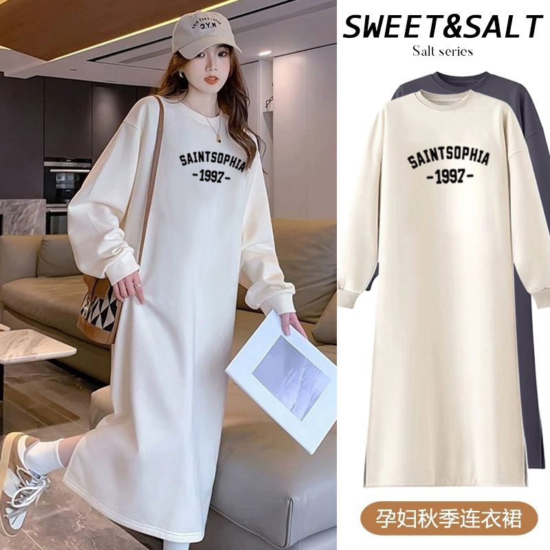 女装连衣裙新款秋冬季过膝长裙子