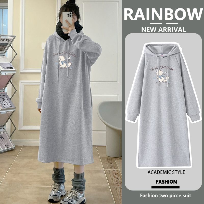 女装慵懒风长袖休闲连衣裙新款