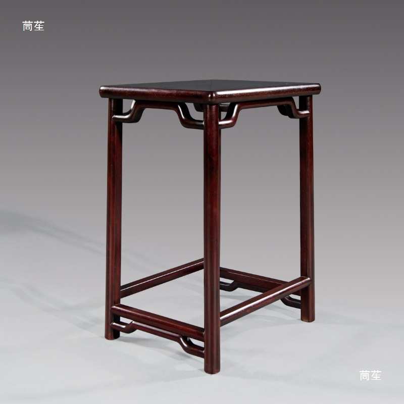 聚航赞比亚血檀简约沙发边几角几非洲紫檀泡茶桌小茶几明式小方桌