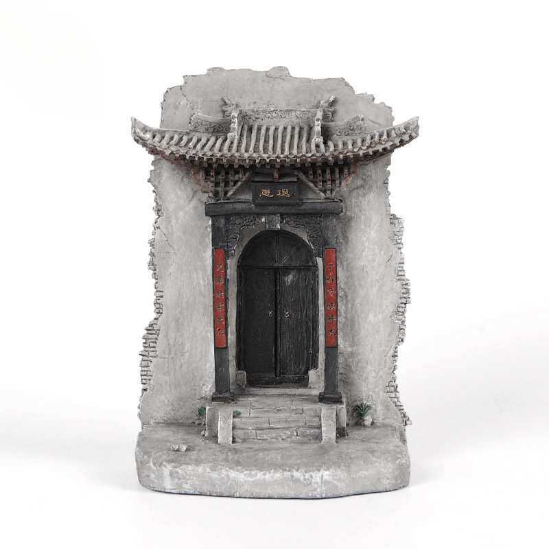 创意山西特色门楼建筑模型中式古典桌面装饰品摆件微观造景报厦门