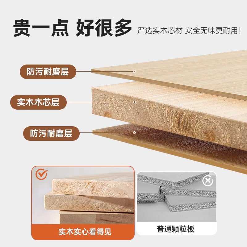 转角电脑桌台式家用双人实木生态板书桌书架拐角桌学校学生学习桌