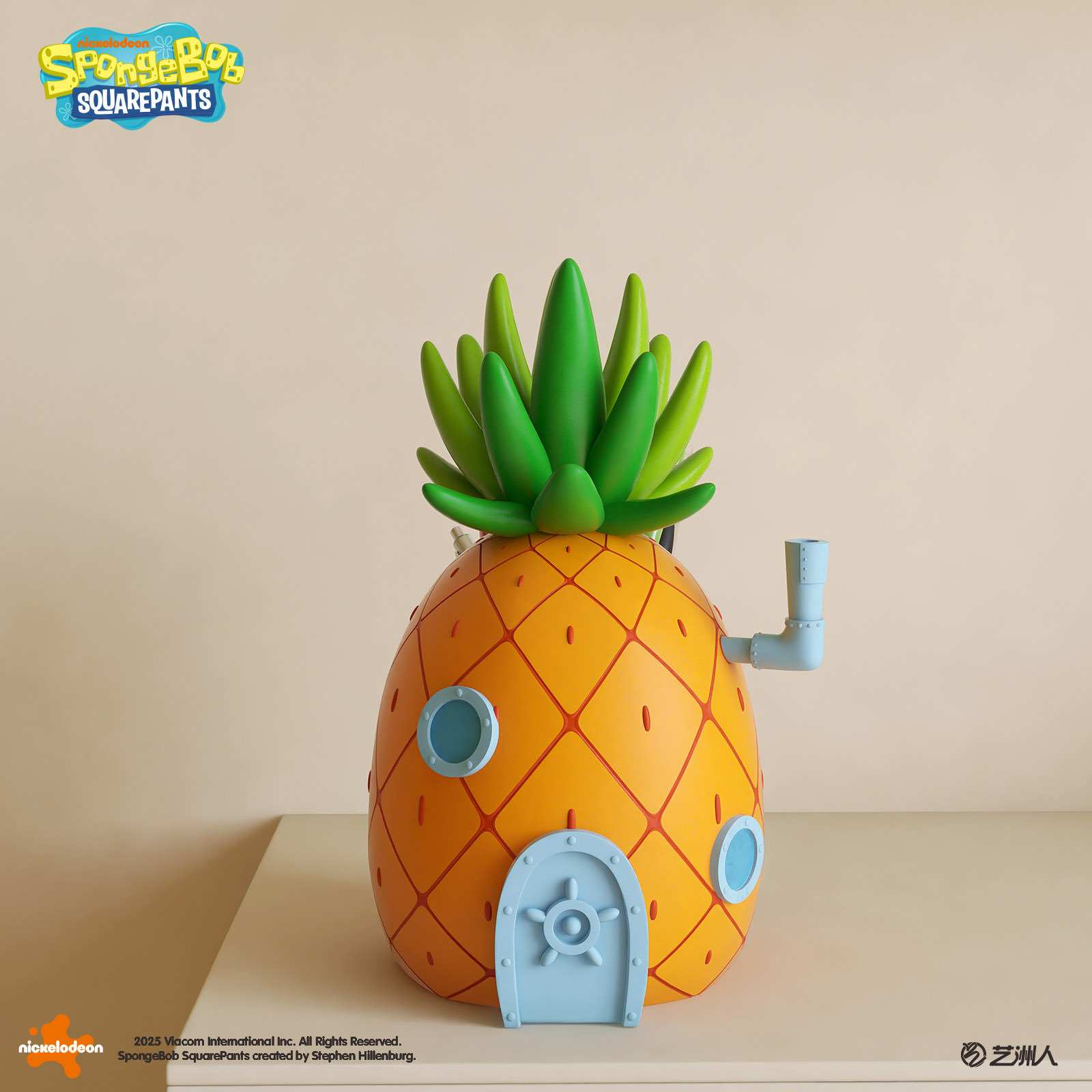 现代简约风海绵宝宝的菠萝屋笔筒斜插式宿舍多功能不占空间收纳盒
