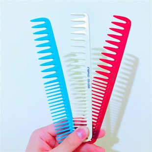 美发剪发梳子女士日系裁剪梳子美发梳纹理梳线条片长短宽齿梳大齿