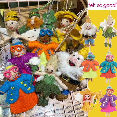 feltsogood时髦老奶奶小矮人挂件