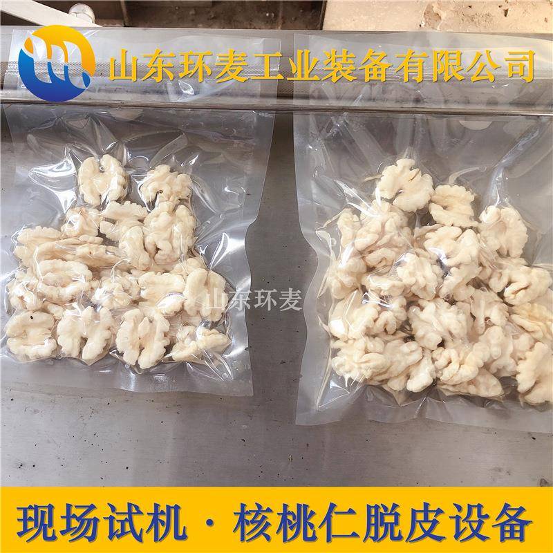 浙江核桃仁去皮机脱皮琥珀核桃仁设备滚筒核桃仁去皮机