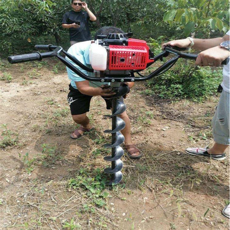 汽油大功率钻孔机果园树苗地钻机四冲程绿化植树挖坑机