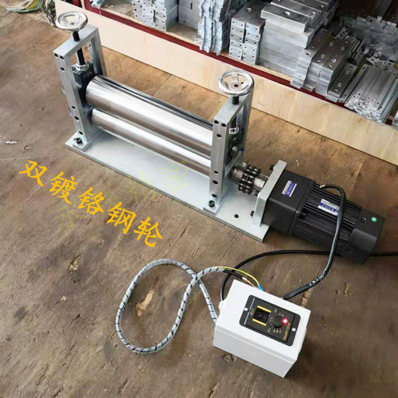 口罩机用胶辊压合送料牵引机滚筒送料机贴合传送设备调速滚轮覆合