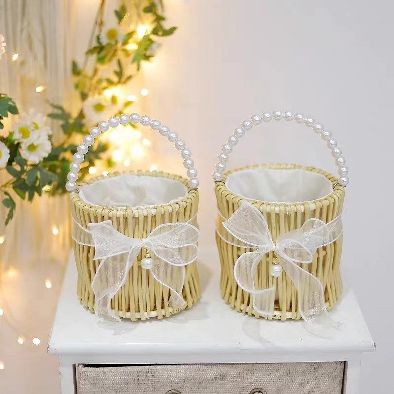 编织手提珍珠伴手礼提篮满月结婚伴娘生日活动小礼品盒竹编女包包,节庆用品/礼品,伴手礼,淘宝优惠券,粉丝福利购,淘宝优惠卷