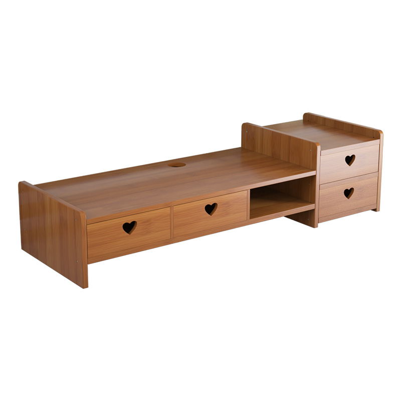 电脑增高架台式显示器底座支架办公室少女护颈桌面收纳架子置物架