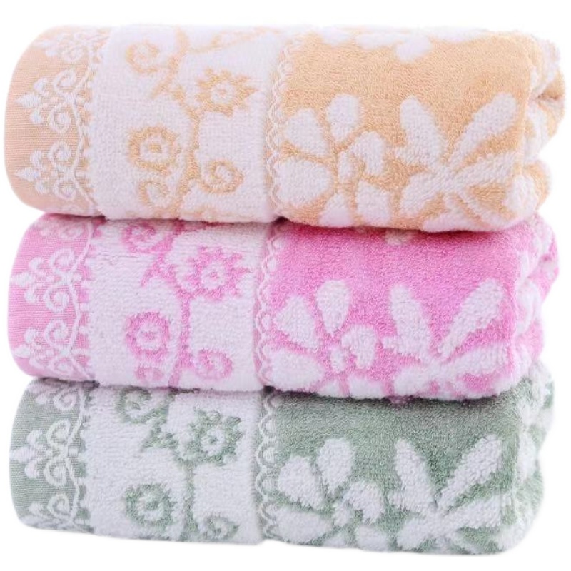 3条装无捻纱竹纤维大毛巾柔软吸水成人洗脸洗澡面巾情侣礼品毛巾