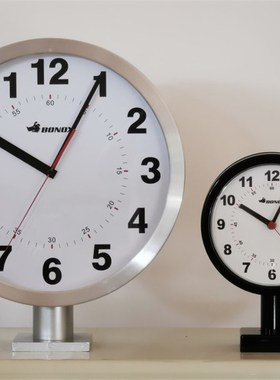 稻谷藏库 DULTON 双面挂钟简约客厅创意钟表可转角度圆形大号车站