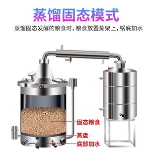 小型家用酿酒机蒸酒器酿酒设备大型蒸馏机烧酒商用白酒柴火蒸馏器