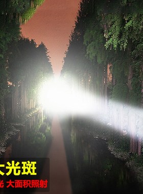 头灯强光充电超亮头戴式手电筒12锂电分体式led矿灯P70防水疝气灯