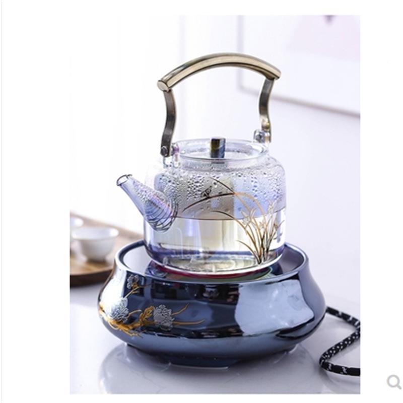 【折扣价】贝彩烧焕玻璃煮茶壶小型器电彩陶炉家用耐热烧水提泡茶