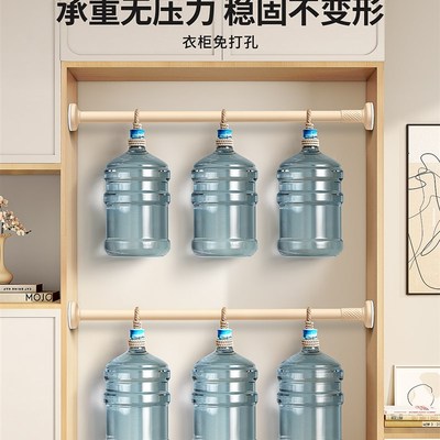 宝宝衣柜收纳分层神器柜子空间利用隔板衣橱悬挂式隔断伸缩置物架