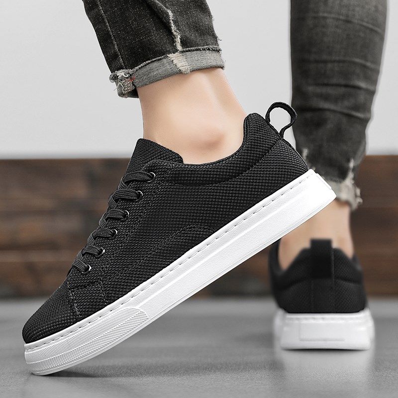 男鞋秋季透气2024新款布鞋男款休E闲帆布板鞋男士纯黑色鞋子男单,流行男鞋,休闲板鞋,淘宝优惠券,粉丝福利购,淘宝优惠卷