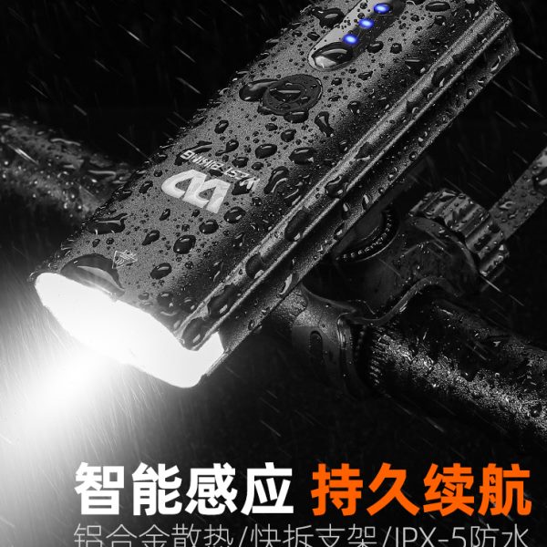 前灯自行车灯智能山地强光手电筒感应公路车骑行装备西骑者USB