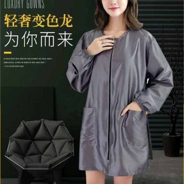 时尚围裙工作服工作服男师衣染发店女发廊美理发师发沾不发罩专用
