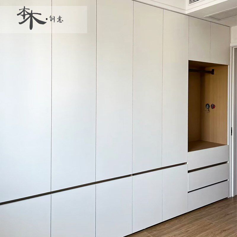 深圳全屋定制分h段式平开门衣柜衣帽间定做一门到顶设计订整体卧