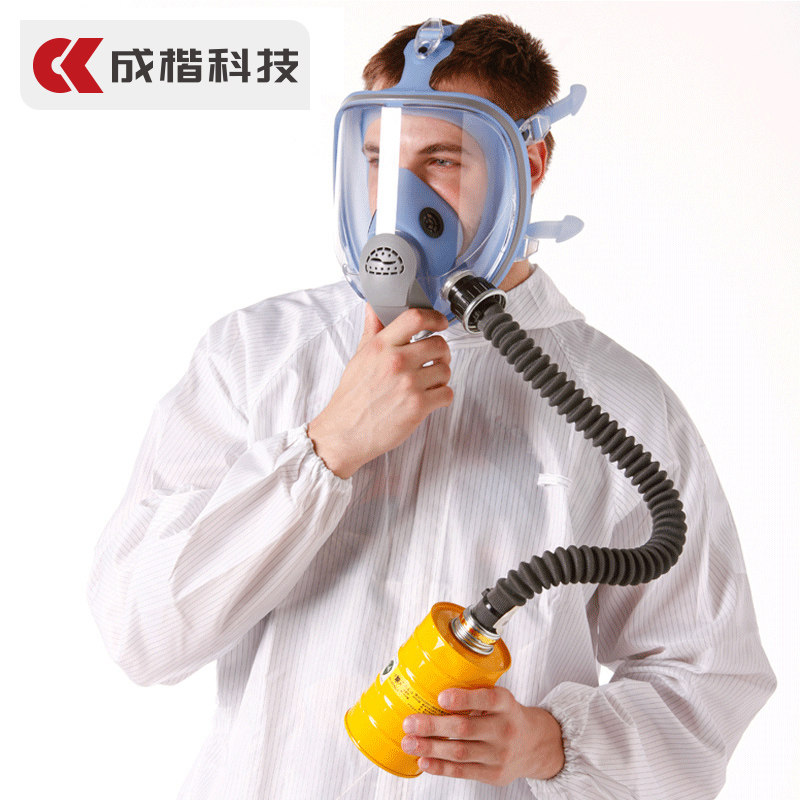 全封闭防c毒面具全面罩导管过滤罐防酸防喷漆化工防尘面罩护全脸