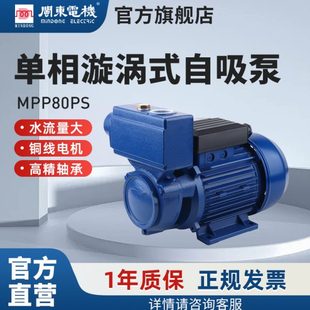 自吸增压泵家用水泵TPS60抽井水全自动加压 闽东电机单相旋涡式