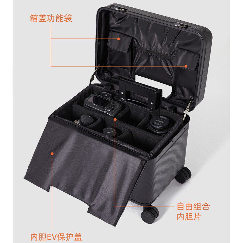 摄影行李箱20寸上翻盖拉杆箱23男女小型登机箱18工具相Z机箱旅行