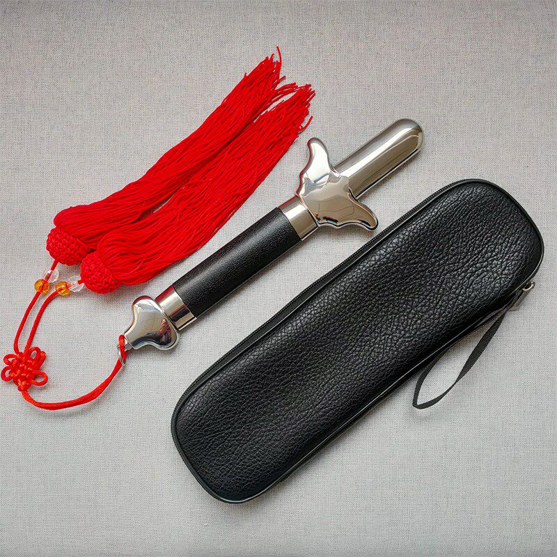 太极伸缩剑全金属不锈钢健身折叠C表演道具剑收缩男女晨练剑加重