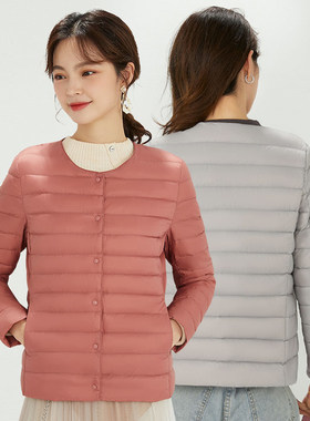 羽绒服女超轻短款内穿压缩便携式轻c便轻薄内胆2021年新款秋冬薄