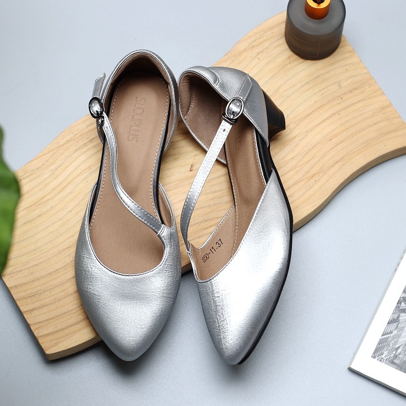 慢先森新品 尖头斜带挂扣赫t本低跟中空时尚春夏浅口女凉鞋 850-1,女鞋,一字带凉鞋,淘宝优惠券,粉丝福利购,淘宝优惠卷