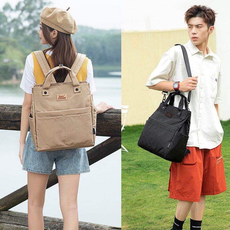 2025新款高级感男女士手提公文包通E勤14寸电脑单双肩斜挎背分隔