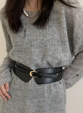腰带女20c23新款高级感装饰配裙子牛仔裤黑色皮带韩版个性百搭腰