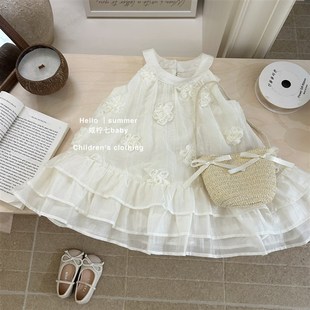 2025B新款 女童连衣裙夏装 洋气儿童背心公主裙女宝宝裙 咸柠七