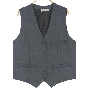 男士 马褂宽松大码 休闲马夹背 马甲男坎肩中老年x人男款 多口袋西装