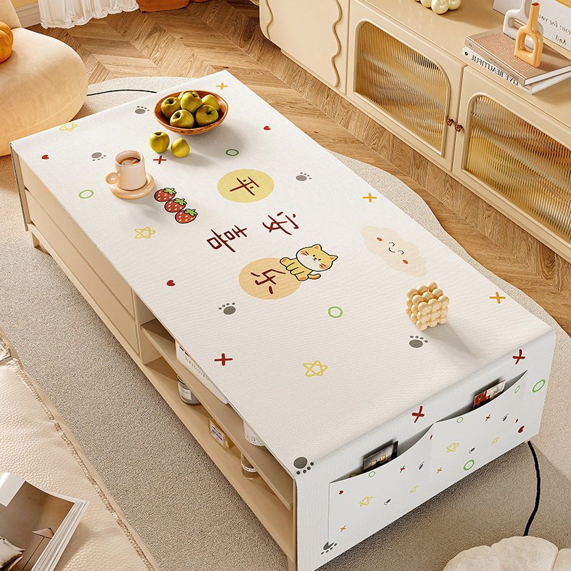 茶几桌布防油防水免洗防烫轻奢卡通风客厅电视柜桌垫餐桌布台面垫,居家布艺,桌布,淘宝优惠券,粉丝福利购,淘宝优惠卷