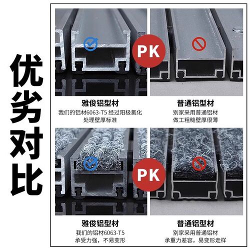 商用铝合金地垫商场台阶防滑垫室外踏步垫门口防尘刮泥垫