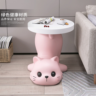 猫咪沙发边几落地家居饰品客厅奶油风沙发茶几床头柜乔迁礼品