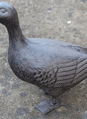 复古铸铁工艺品酒吧会所庭院家居装饰桌面挂件墙壁装饰鸭子