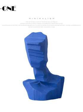 n 现代陶瓷抽象物艺术品软装饰品色玄关桌